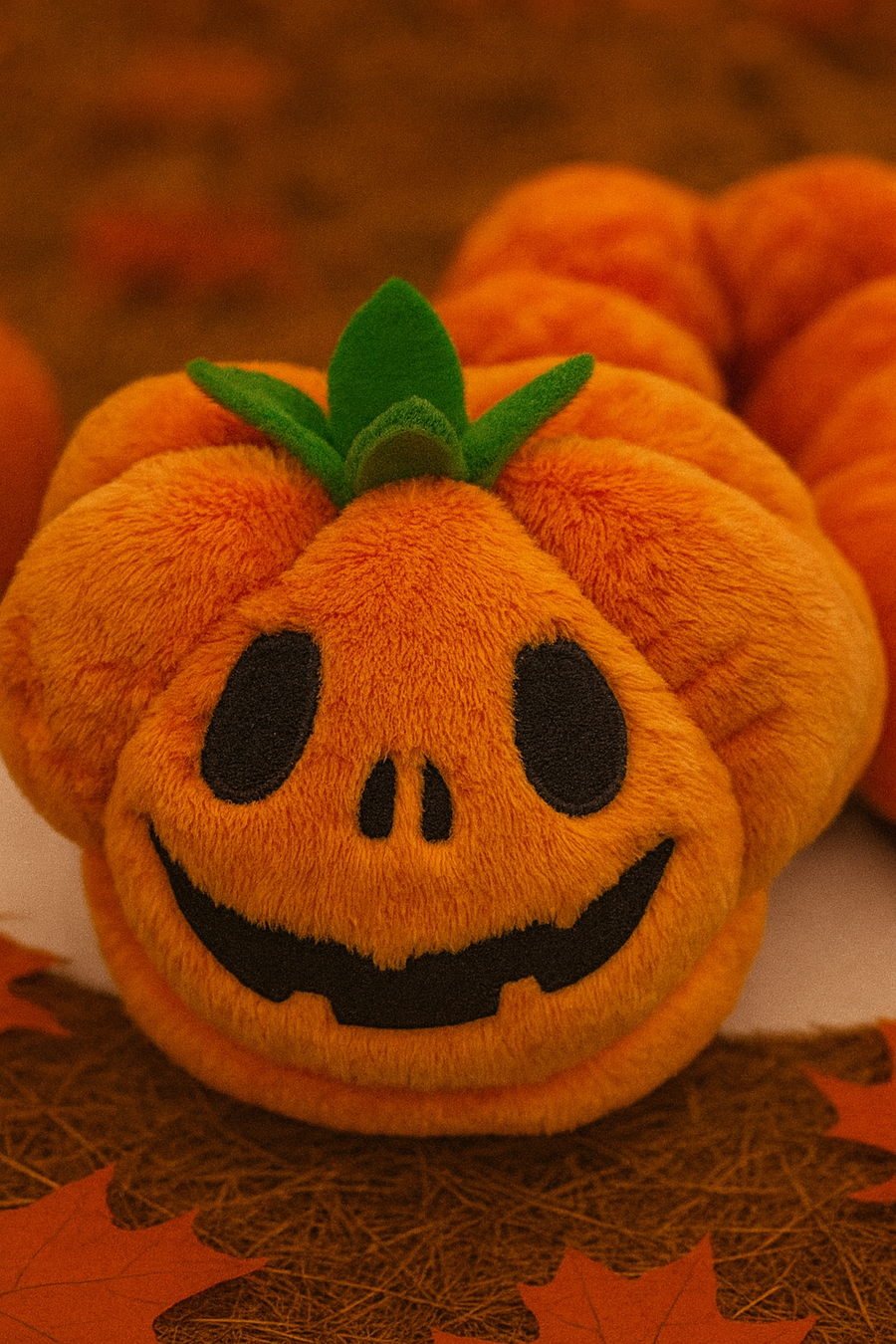 Cozy Halloween Pumpkin Plush Slippers – Warm, Cute & Comfy